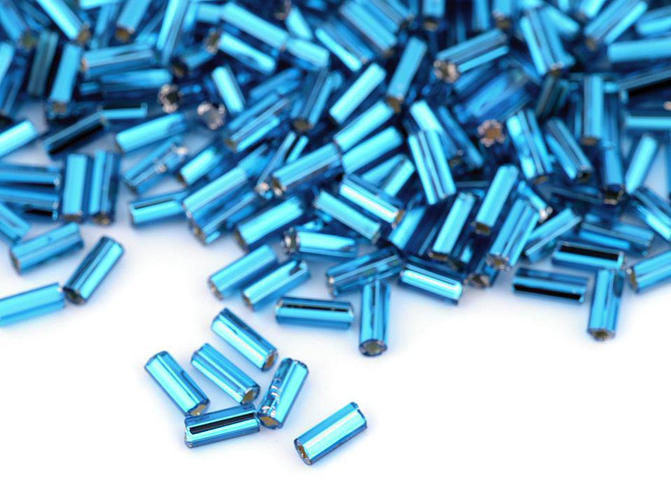 Mărgele nisip tubulare, 4,5 mm - Auriu deschis (20 Grame)