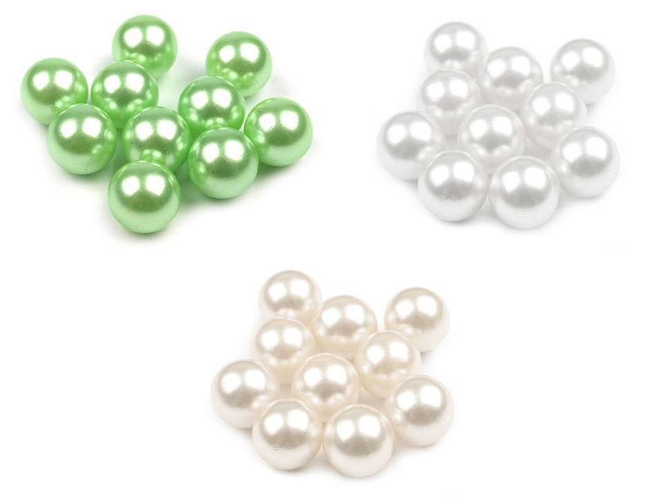 Perle decorative, fără orificiu, ø10 mm - Verde deschis (30 Bucăți)