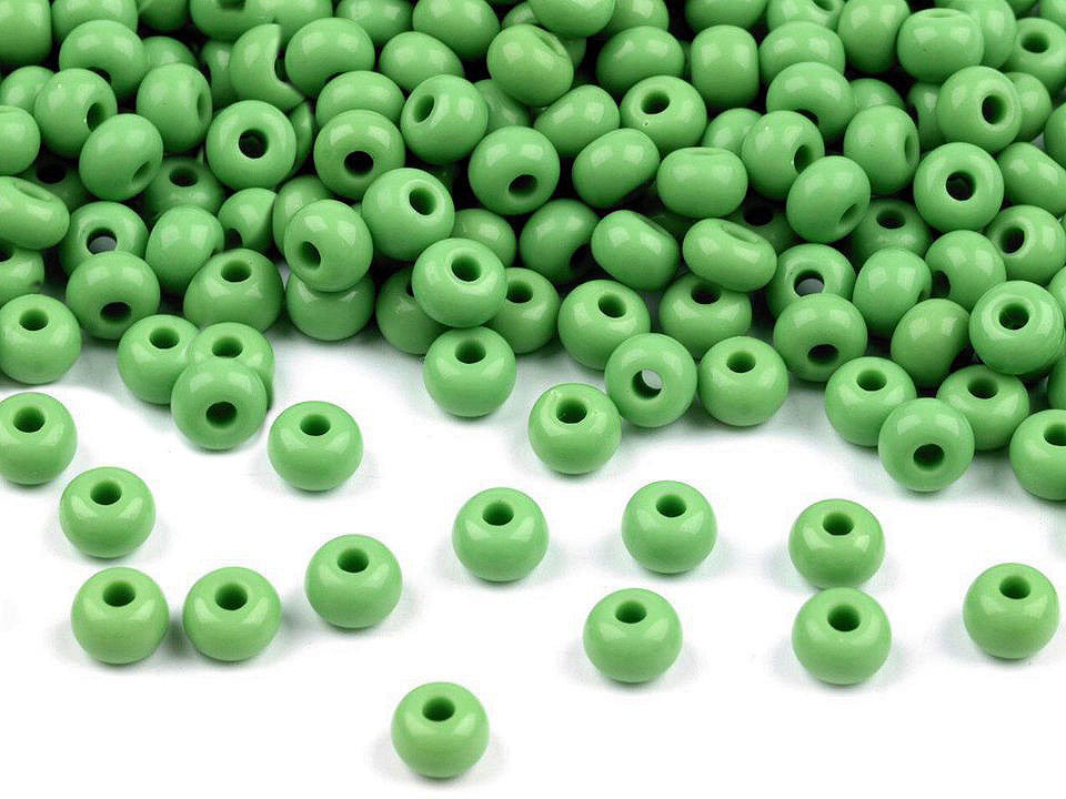 Mărgele nisip preciosa, 6/0 - 4mm - Alb lăptos (20 Grame)