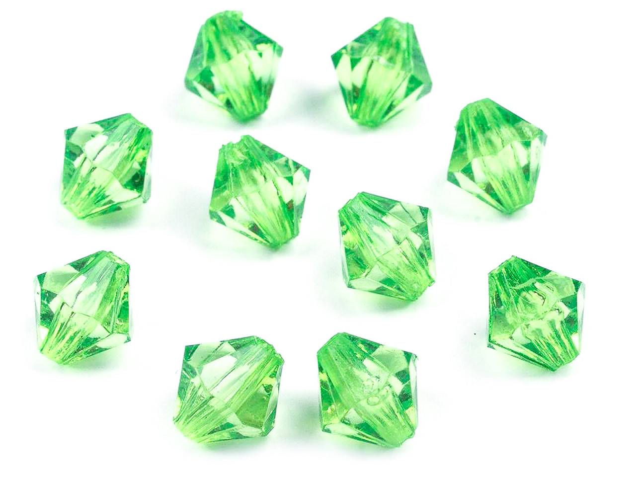 Mărgele plastic romboide sun, 8x8 mm - Transparent (300 Grame) Mărgele plastic romboide sun, 8x8 mm - Transparent (300 Grame)