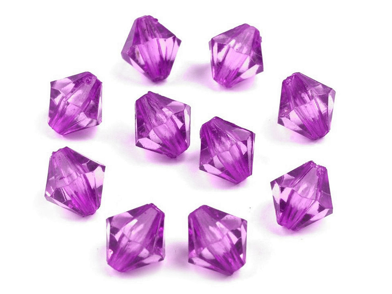 Mărgele plastic romboide sun, 8x8 mm - Transparent (300 Grame) Mărgele plastic romboide sun, 8x8 mm - Transparent (300 Grame)