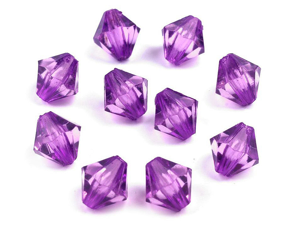 Mărgele plastic romboide sun, 8x8 mm - Transparent (300 Grame) Mărgele plastic romboide sun, 8x8 mm - Transparent (300 Grame)