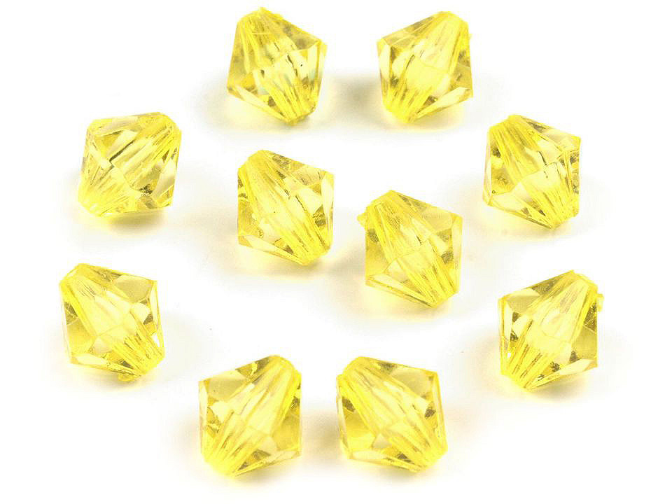 Mărgele plastic romboide sun, 8x8 mm - Transparent (300 Grame) Mărgele plastic romboide sun, 8x8 mm - Transparent (300 Grame)