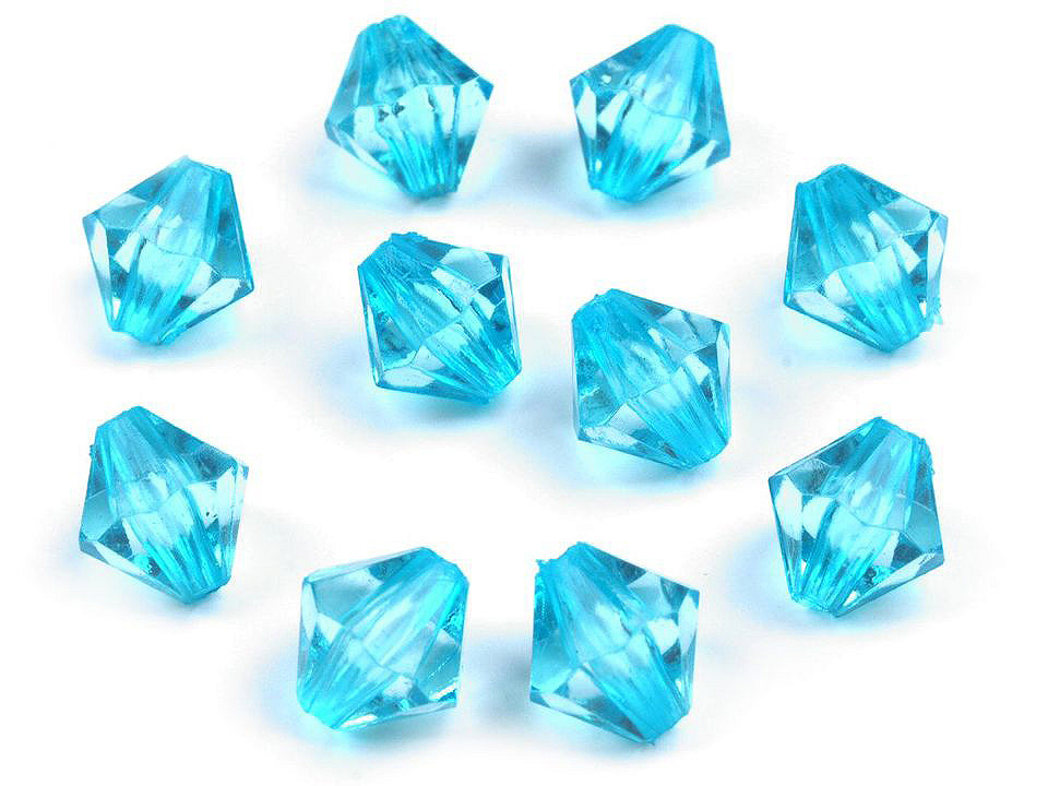 Mărgele plastic romboide sun, 8x8 mm - Transparent (300 Grame) Mărgele plastic romboide sun, 8x8 mm - Transparent (300 Grame)