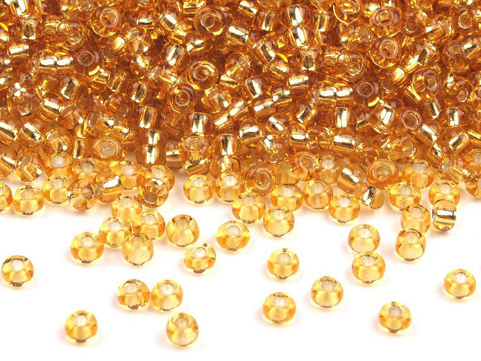 Mărgele nisip preciosa, 10/0 - 2,3 mm - Galben narcisă (10 Grame)