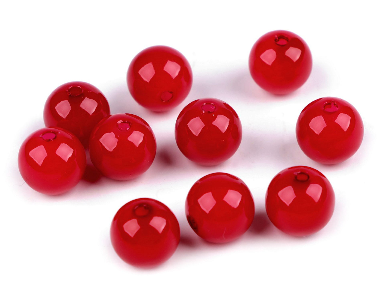 Perle plastic glance, ø12 mm - Roz (25 Bucăți) Perle plastic glance, ø12 mm - Roz (25 Bucăți)