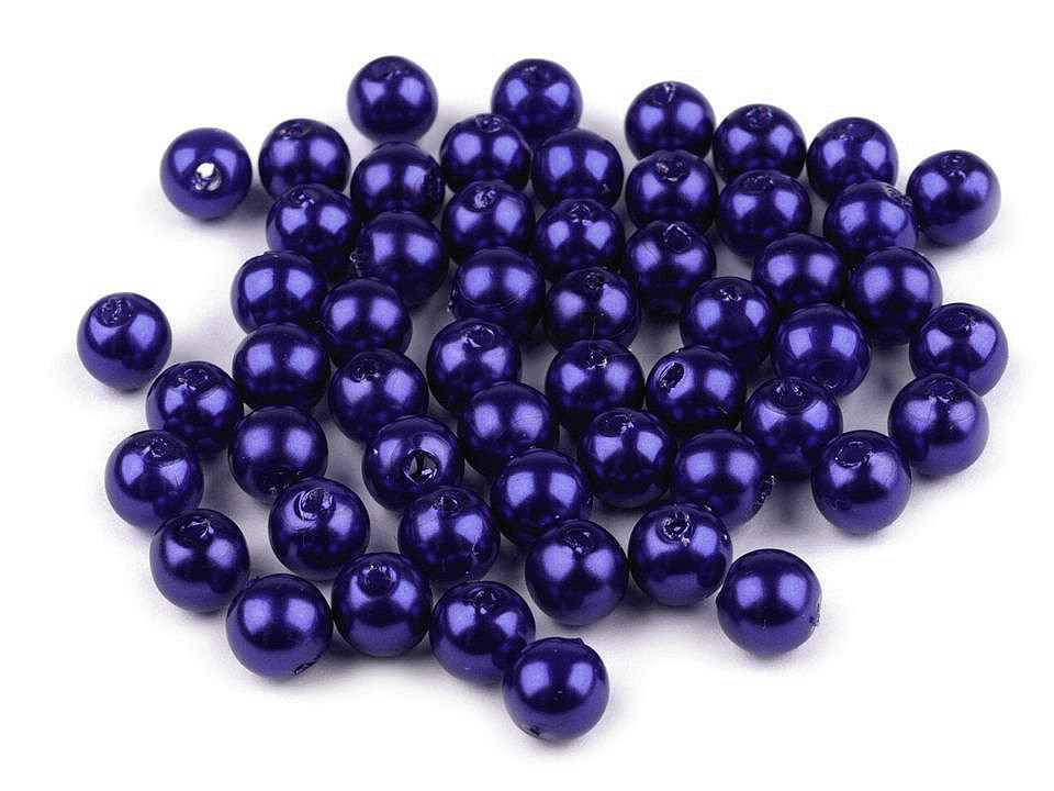 Perle plastic glance, ø6 mm - Verde mentă (500 Grame)