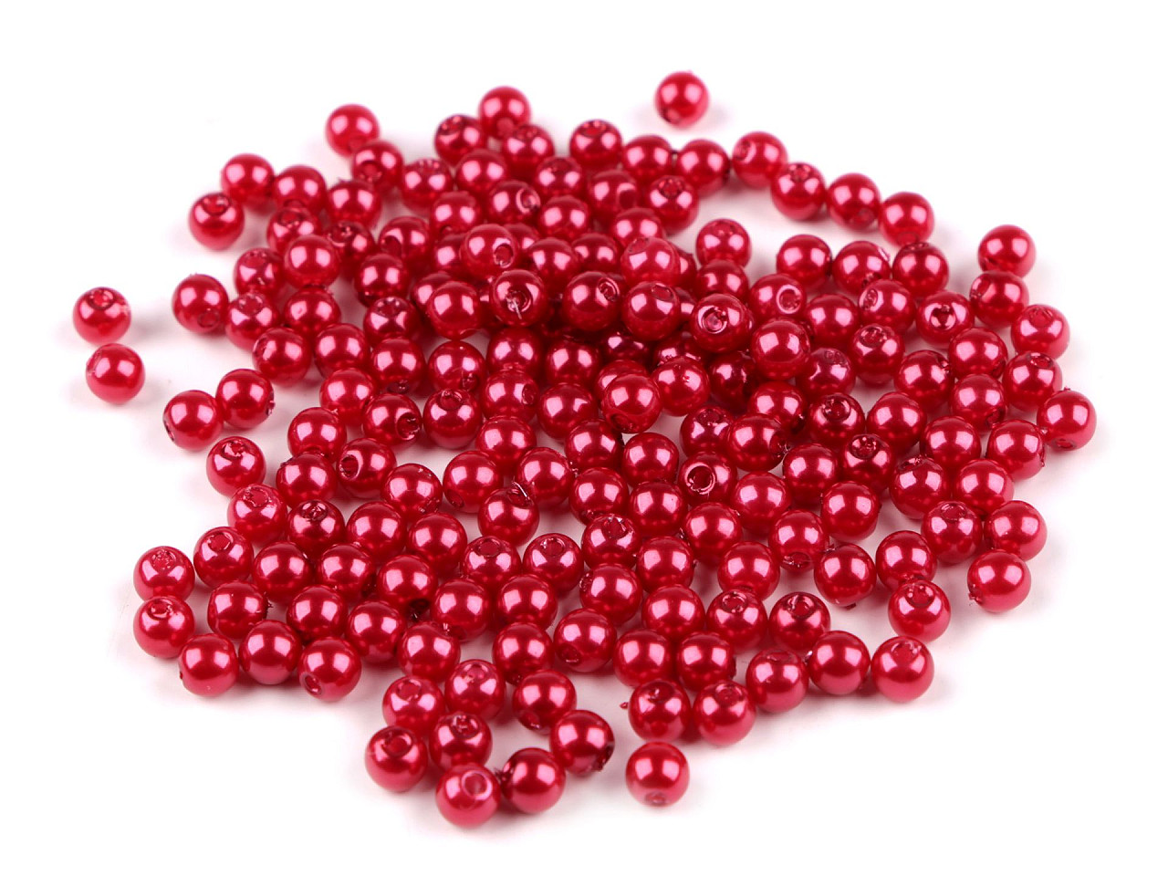 Perle plastic glance, ø5 mm - Alb (250 Grame) Perle plastic glance, ø5 mm - Alb (250 Grame)