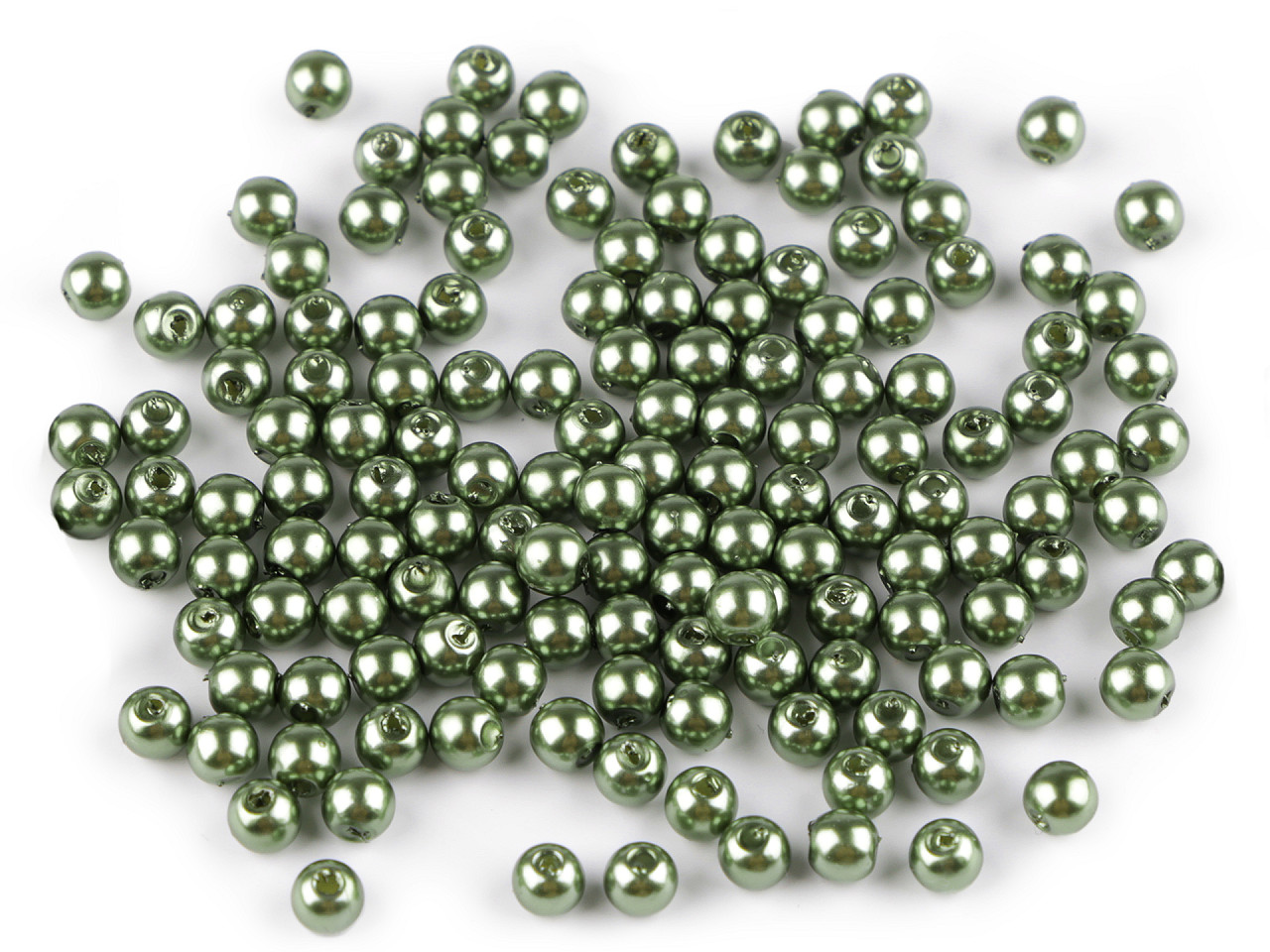 Perle plastic glance, ø5 mm - Alb (250 Grame) Perle plastic glance, ø5 mm - Alb (250 Grame)