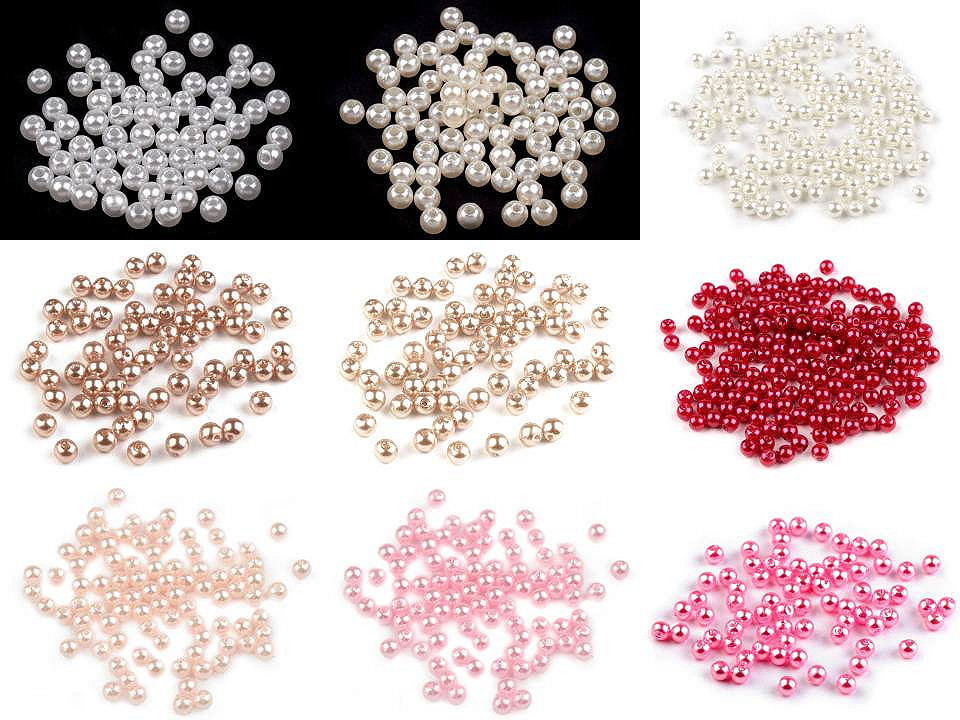 Perle plastic glance, ø5 mm - Alb (250 Grame) Perle plastic glance, ø5 mm - Alb (250 Grame)