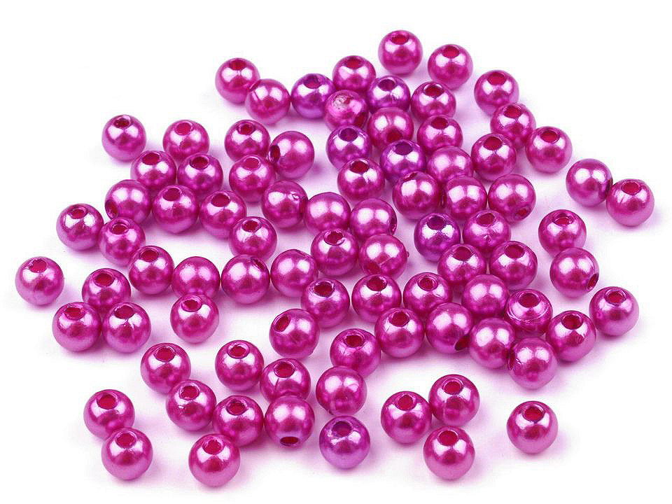 Perle plastic glance, ø5 mm - Alb (250 Grame) Perle plastic glance, ø5 mm - Alb (250 Grame)