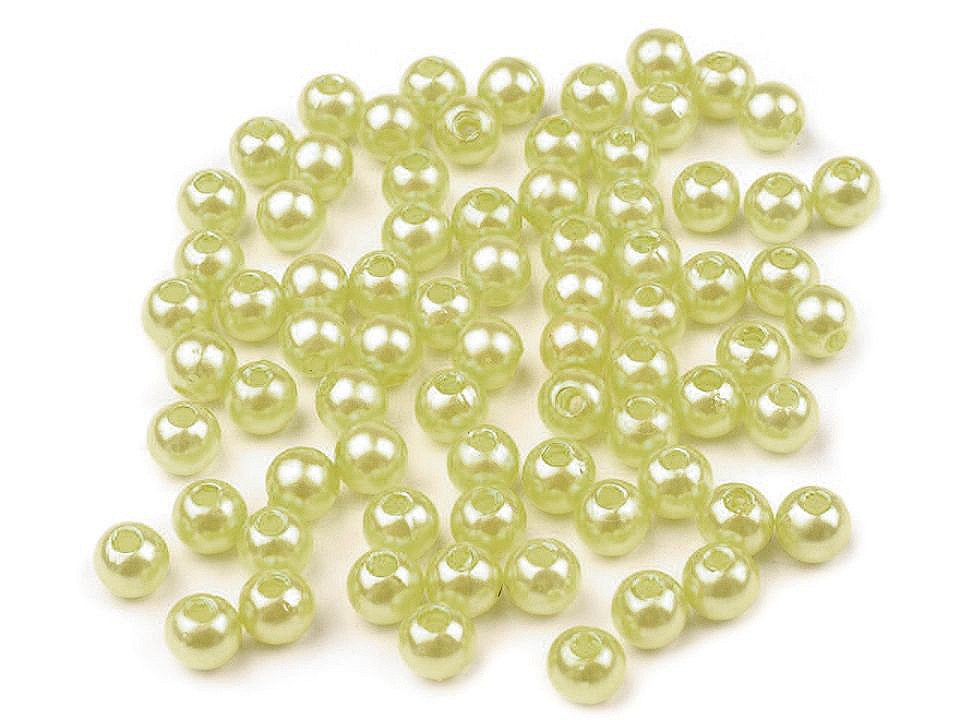 Perle plastic glance, ø5 mm - Alb (250 Grame) Perle plastic glance, ø5 mm - Alb (250 Grame)
