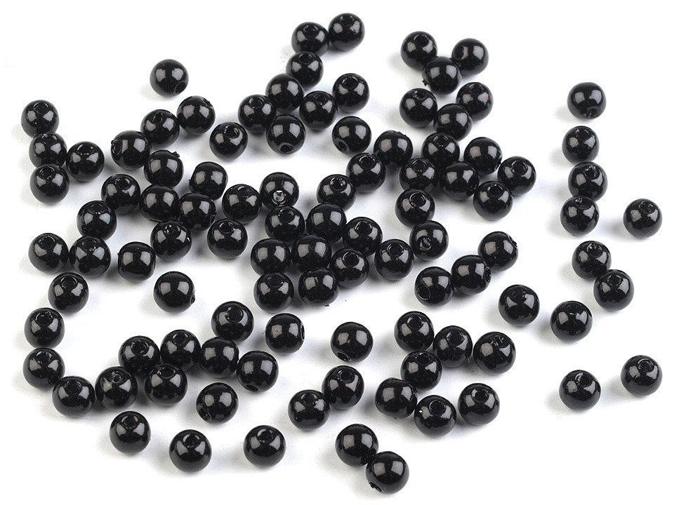 Perle plastic glance, ø5 mm - Alb (250 Grame) Perle plastic glance, ø5 mm - Alb (250 Grame)