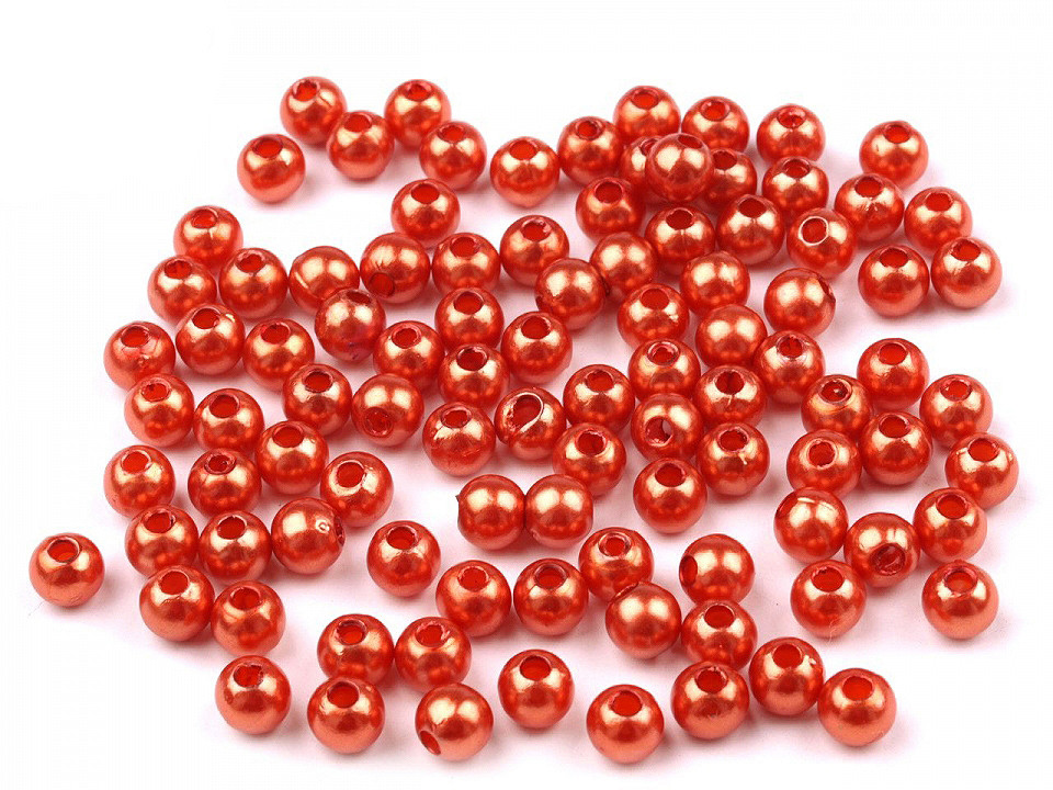 Perle plastic glance, ø5 mm - Alb (250 Grame) Perle plastic glance, ø5 mm - Alb (250 Grame)