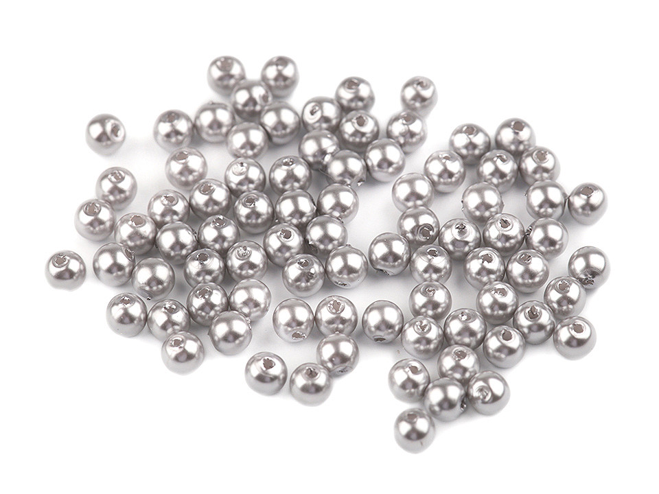 Perle plastic glance, ø5 mm - Alb (250 Grame) Perle plastic glance, ø5 mm - Alb (250 Grame)