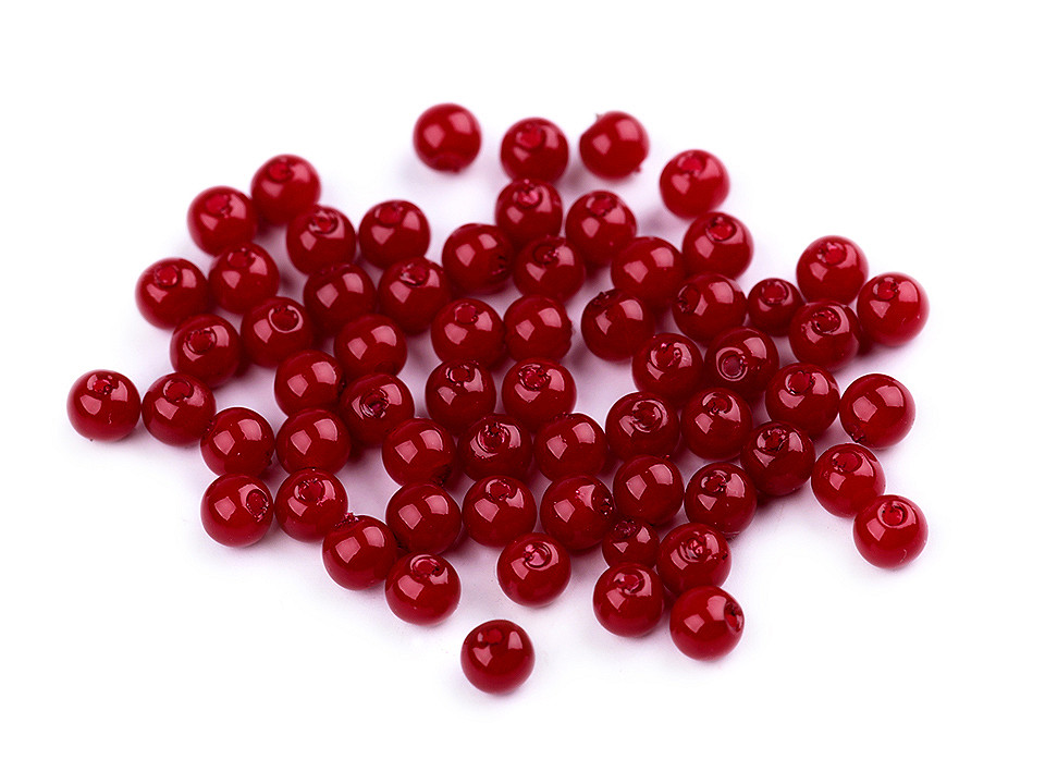 Perle plastic glance, ø5 mm - Alb (250 Grame) Perle plastic glance, ø5 mm - Alb (250 Grame)