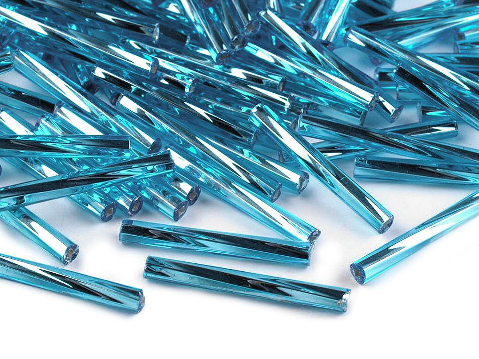 Mărgele tubulare răsucite preciosa, 20 mm - Argintiu (400 Grame)