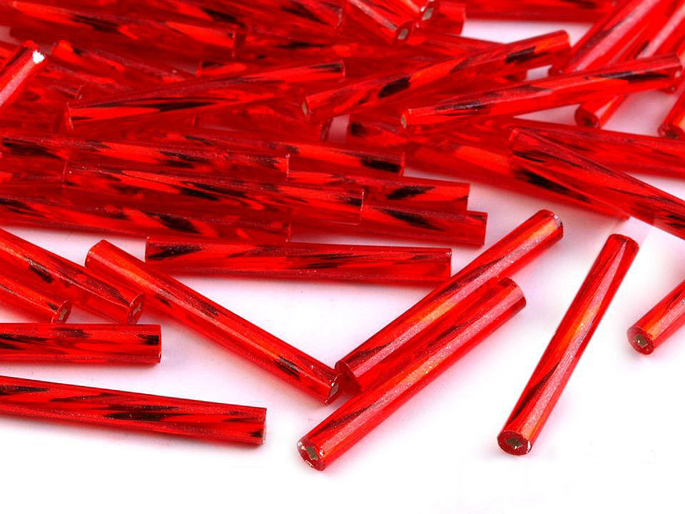 Mărgele tubulare răsucite preciosa, 20 mm - Argintiu (400 Grame)