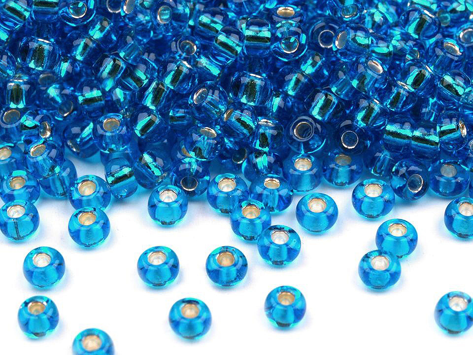 Mărgele nisip preciosa, 8/0 - 3 mm - Argintiu (20 Grame)