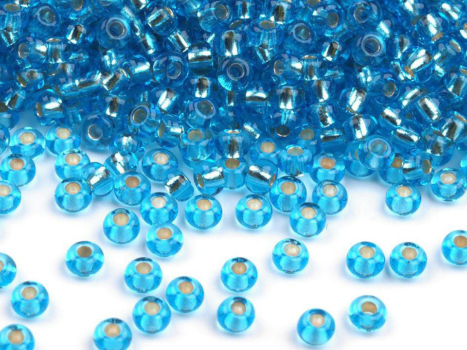 Mărgele nisip preciosa, 8/0 - 3 mm - Argintiu (20 Grame)