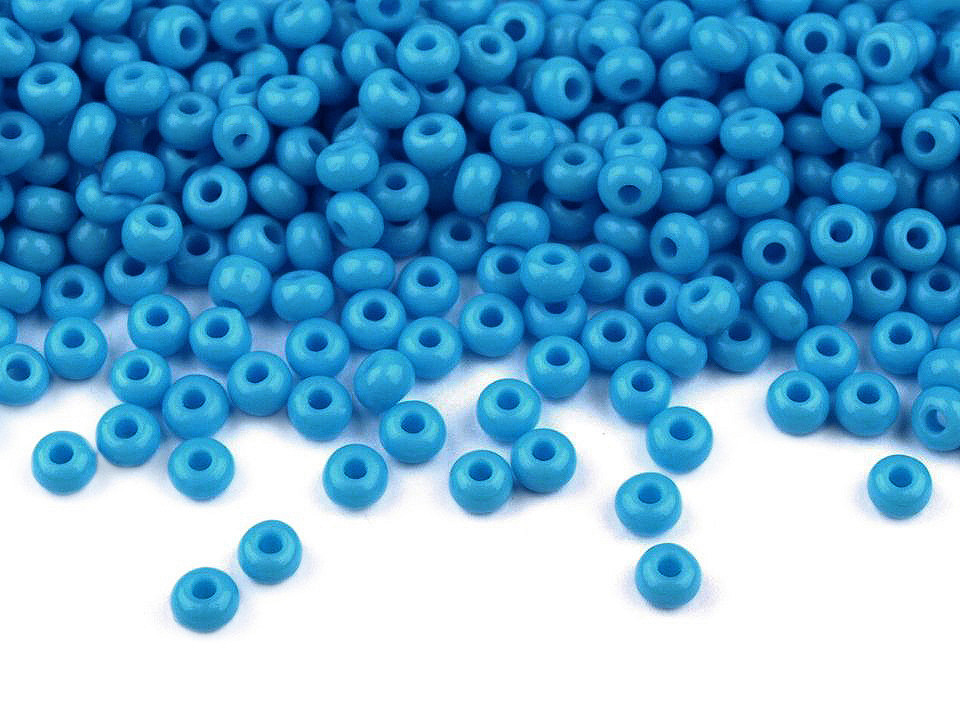 Mărgele nisip preciosa, 10/0 - 2,3 mm - Bleu albăstrea (20 Grame)