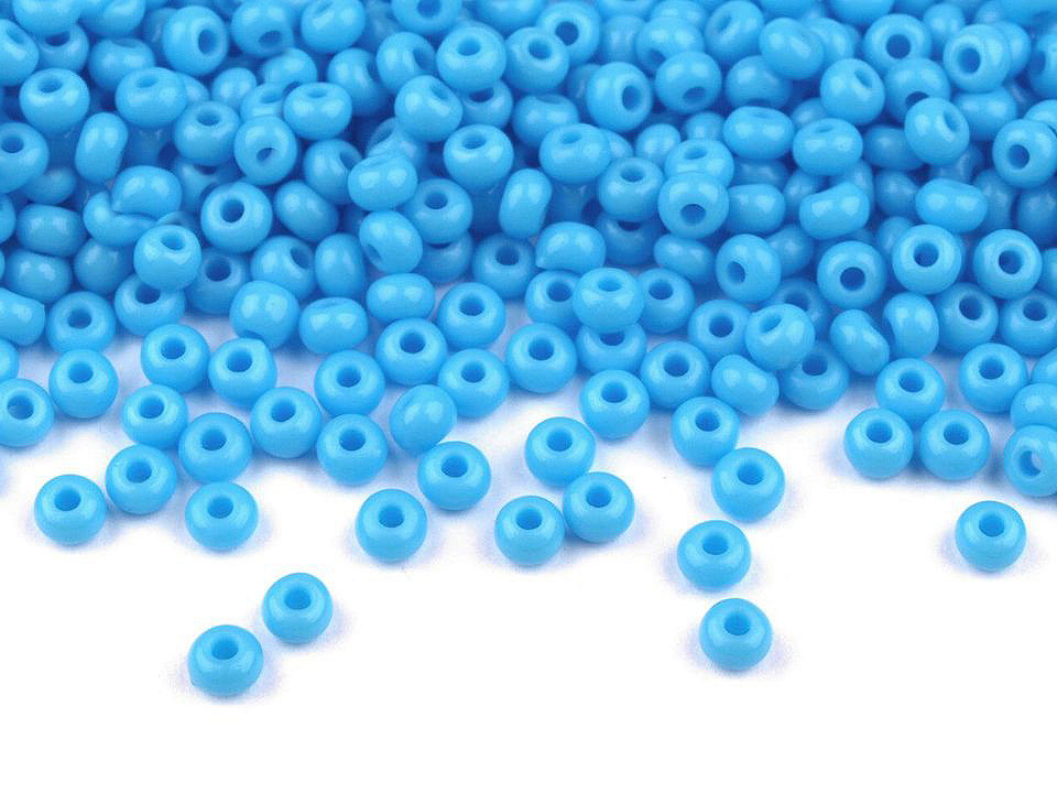 Mărgele nisip preciosa, 10/0 - 2,3 mm - Bleu albăstrea (20 Grame)