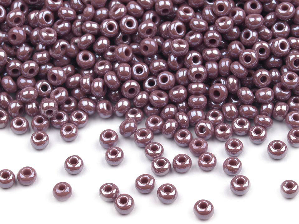 Mărgele nisip sidefate preciosa, 10/0 - 2,3 mm - Alb (20 Grame)