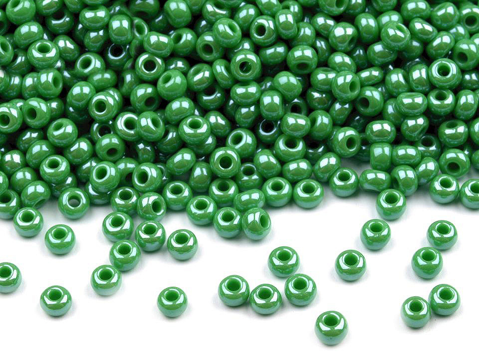 Mărgele nisip sidefate preciosa, 10/0 - 2,3 mm - Alb (20 Grame)