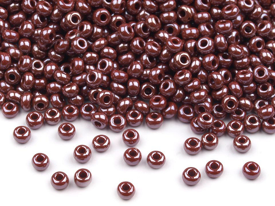 Mărgele nisip sidefate preciosa, 10/0 - 2,3 mm - Alb (20 Grame)