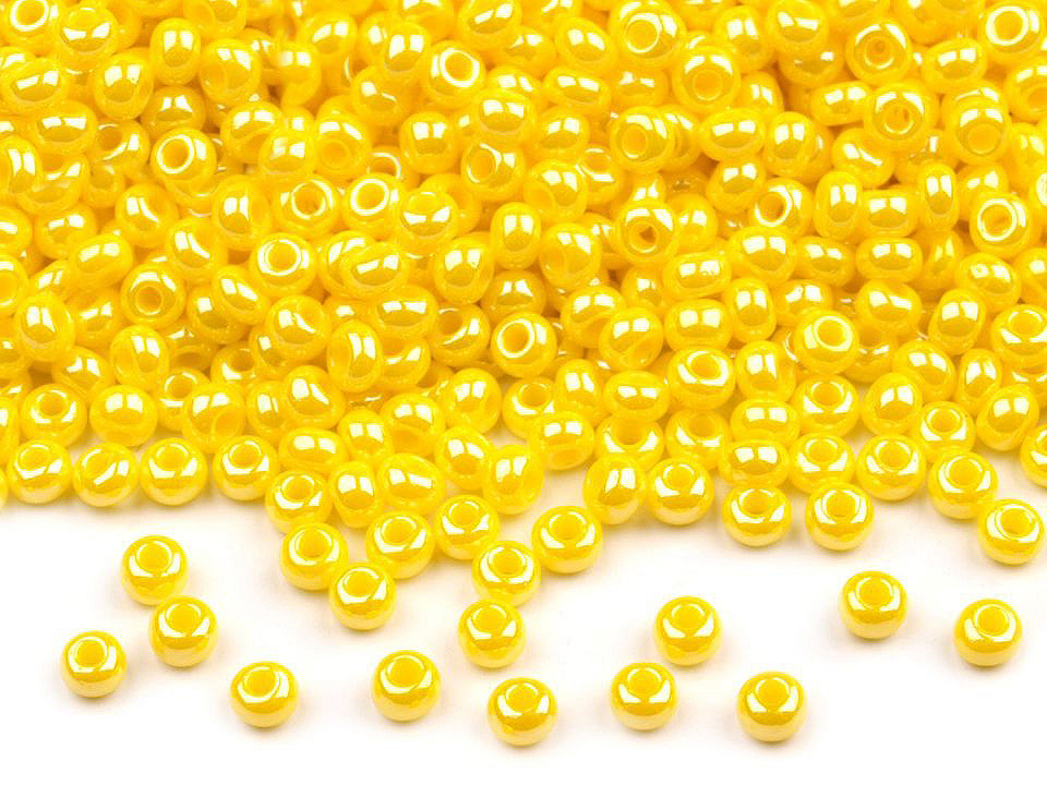 Mărgele nisip sidefate preciosa, 10/0 - 2,3 mm - Alb (20 Grame)