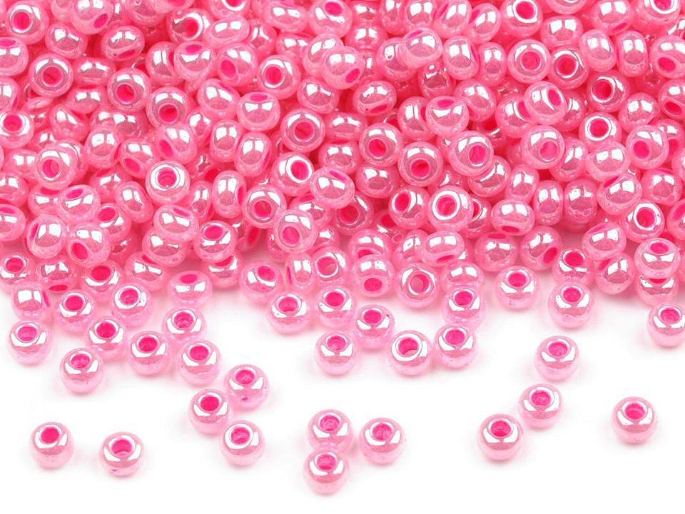 Mărgele nisip sidefate preciosa, 10/0 - 2,3 mm - Alb (20 Grame)