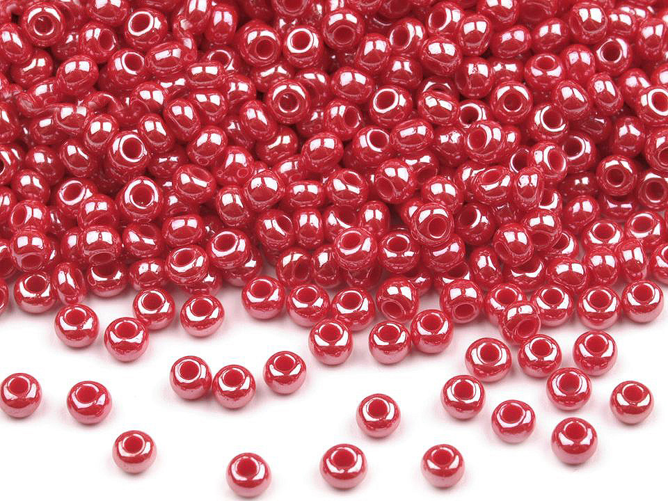 Mărgele nisip sidefate preciosa, 10/0 - 2,3 mm - Alb (20 Grame)