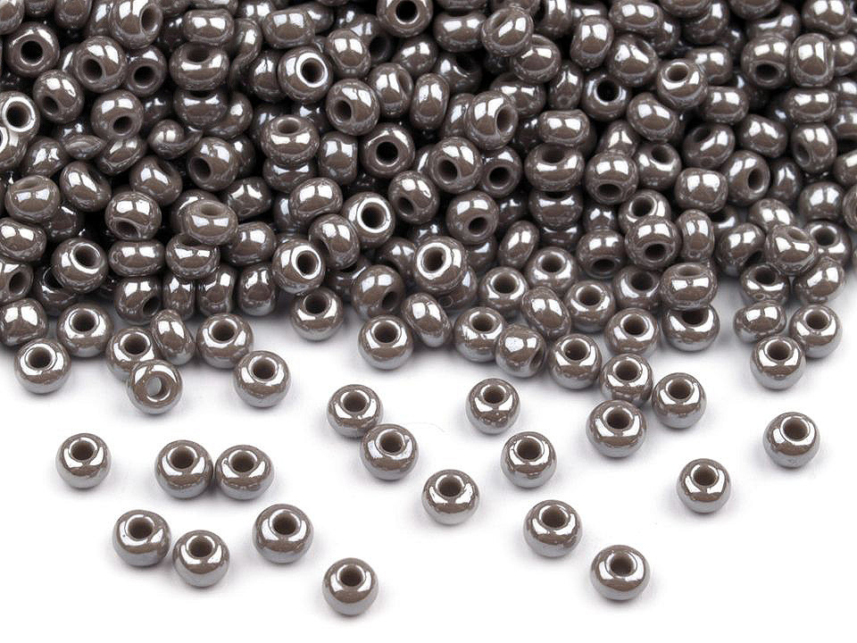 Mărgele nisip sidefate preciosa, 10/0 - 2,3 mm - Alb (20 Grame)