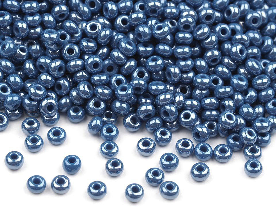 Mărgele nisip sidefate preciosa, 10/0 - 2,3 mm - Alb (20 Grame)