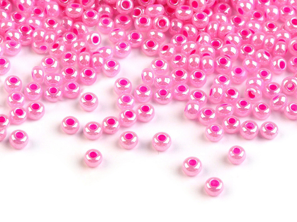 Mărgele nisip sidefate preciosa, 10/0 - 2,3 mm - Alb (20 Grame)