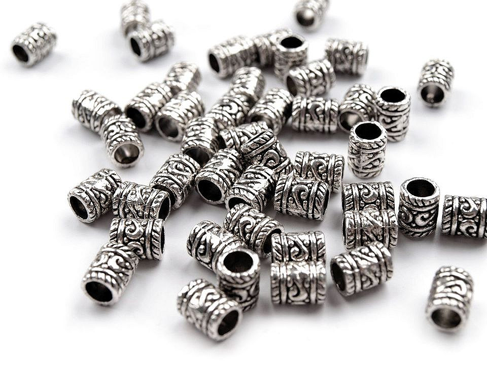 Capete șnur, ø4 mm - Platinum (10 Bucăți)