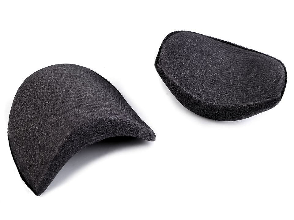 Pernițe pentru umeri, grosime 2 cm - Negru (100 Perechi)