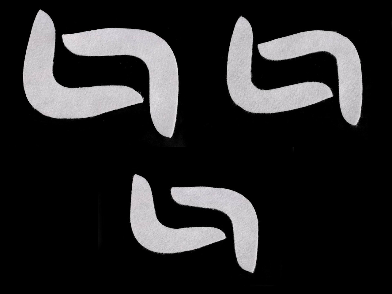 Întăritură mâneci s, m, l - Alb (5 Perechi)