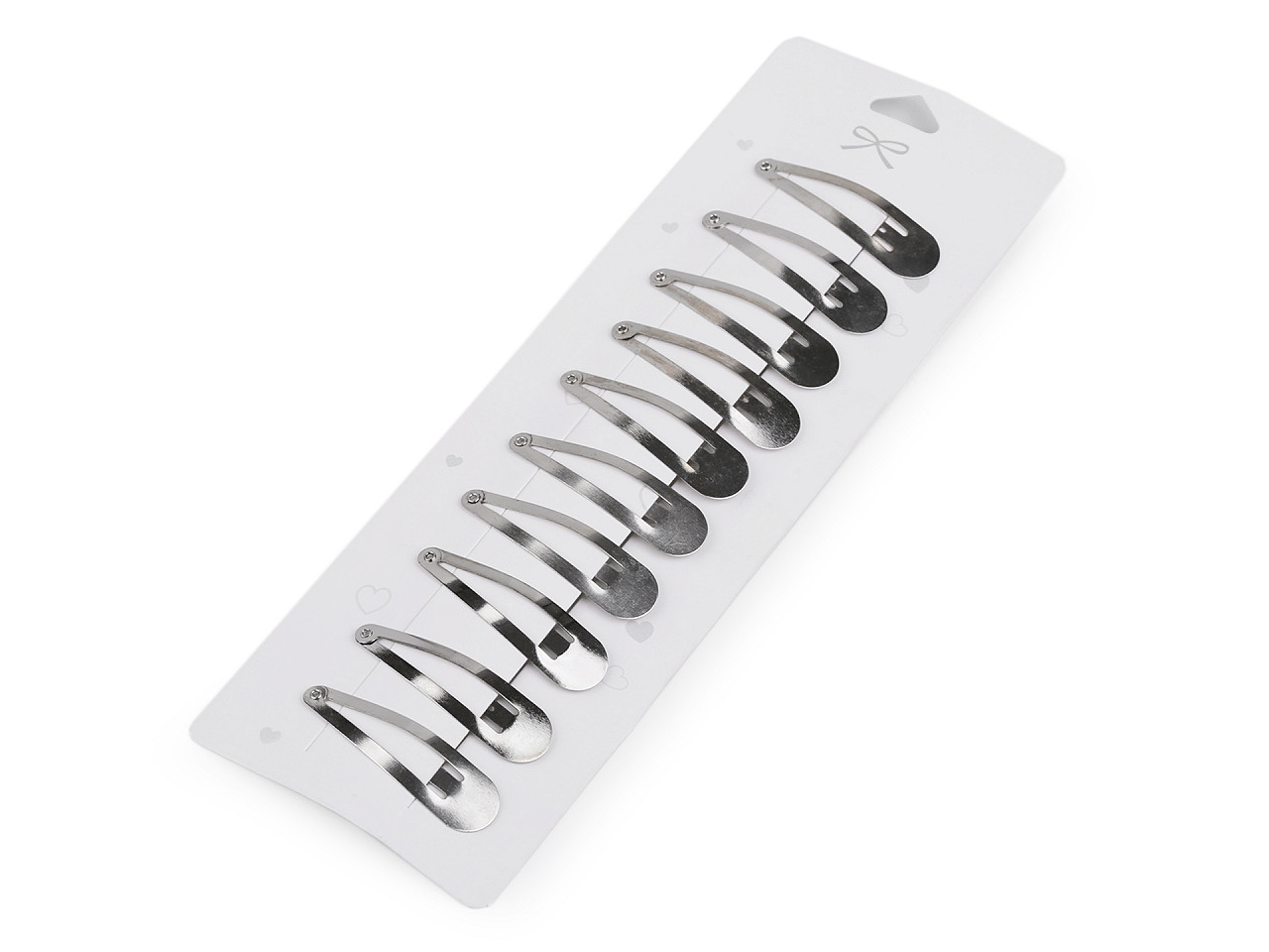 Agrafe de păr aurii - Negru (1 Card)