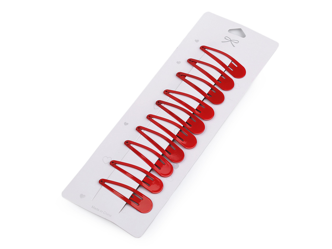 Agrafe de păr aurii - Negru (1 Card)