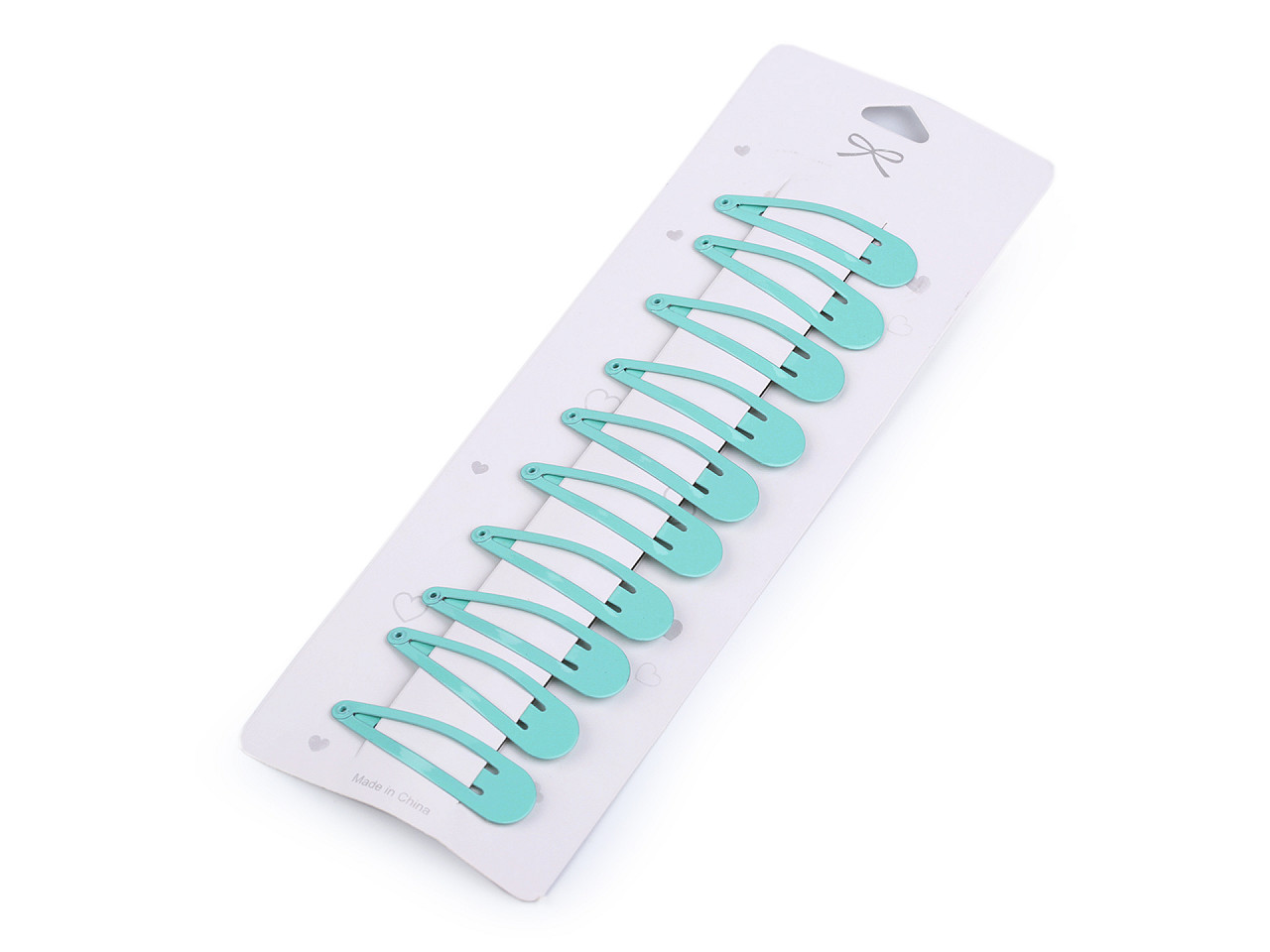 Agrafe de păr aurii - Negru (1 Card)