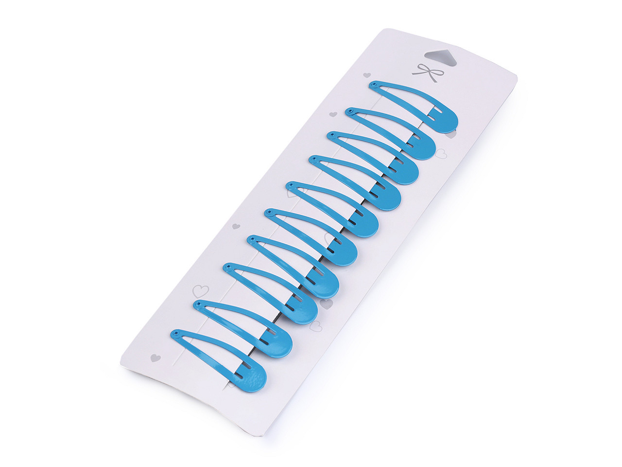 Agrafe de păr aurii - Negru (1 Card)