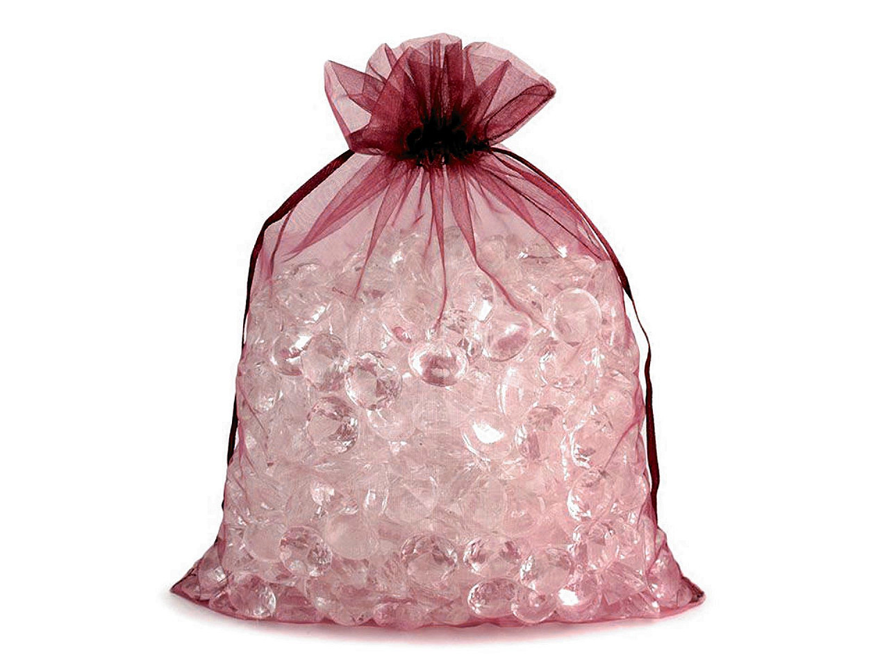 Săculeț organza pentru cadouri, 20x26 cm - Alb (100 Bucăți)