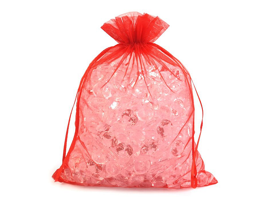 Săculeț organza pentru cadouri, 20x26 cm - Alb (100 Bucăți)