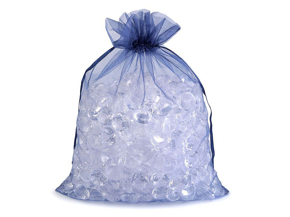Săculeț organza pentru cadouri, 20x26 cm - Alb (100 Bucăți)