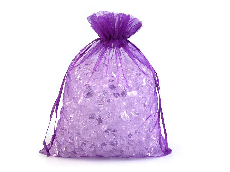 Săculeț organza pentru cadouri, 20x26 cm - Alb (100 Bucăți)