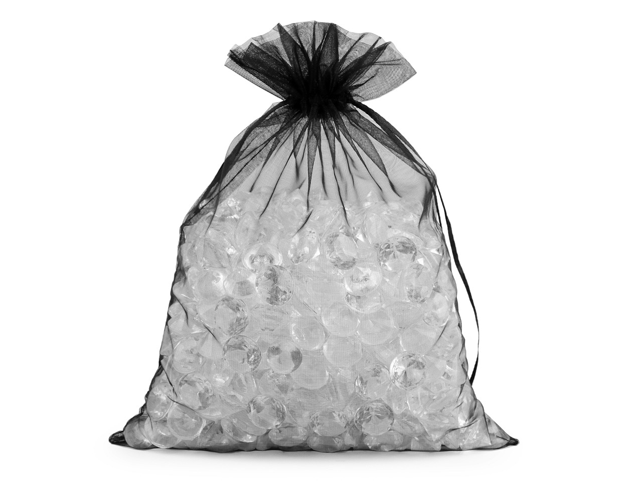 Săculeț organza pentru cadouri, 20x26 cm - Alb (100 Bucăți)