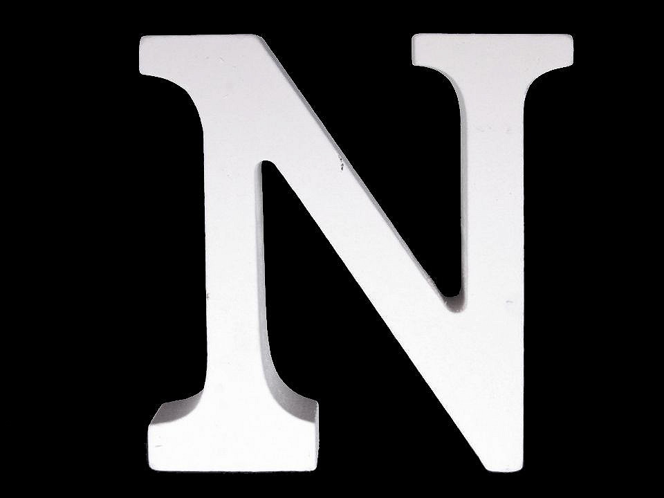 Litere decorative din lemn - Alb (20 Bucăți)