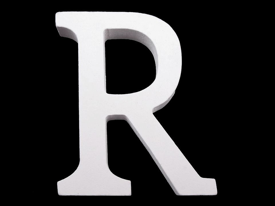 Litere decorative din lemn - Alb (20 Bucăți)