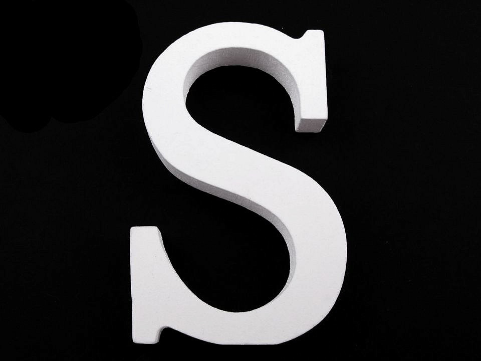 Litere decorative din lemn - Alb (20 Bucăți)